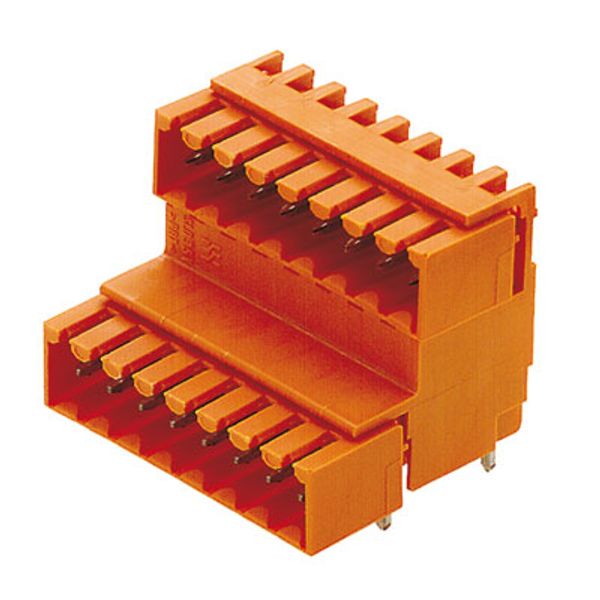 PCB plug-in connector, male header, closed side, THT solder connection, 3.50 mm, Number of poles: 48, 90°, Solder pin length (l): 3.2 mm, tinned, orange, Box image 2
