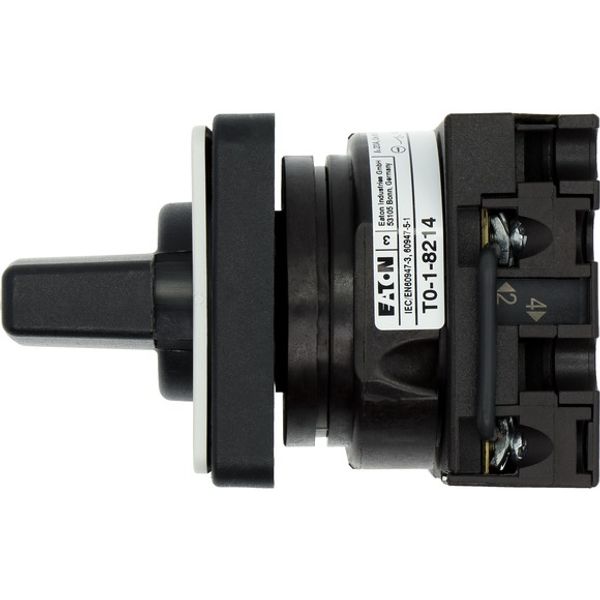 T0-1-8214/E Changeoverswitches, T0, 20 A, flush mounting, 1 contact unit(s), Contacts: 2, 45 °, momentary, With 0 (Off) position, with spring-return from both dir image 2
