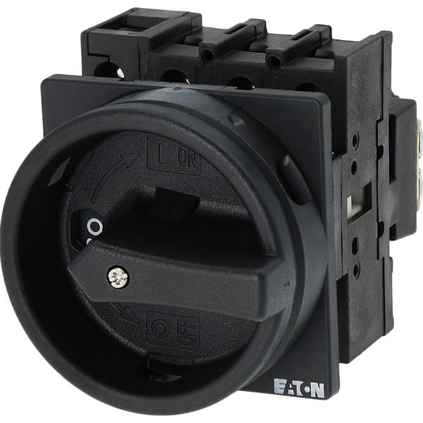 P1-25/EA/SVB-SW/N Main switch, P1, 25 A, flush mounting, 3 pole + N, STOP function, With black rotary handle and locking ring, Lockable in the 0 (Off) position image 19