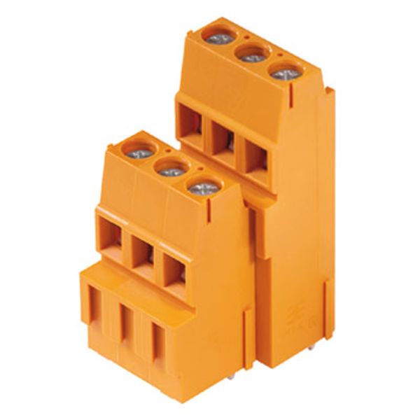 Printed circuit board terminals, 5.08 mm, Number of poles: 10, 90°, Solder pin length (l): 3.5 mm, tinned, black, Clamping yoke connection, Clamping range, max. : 2.5 mm², Box image 1