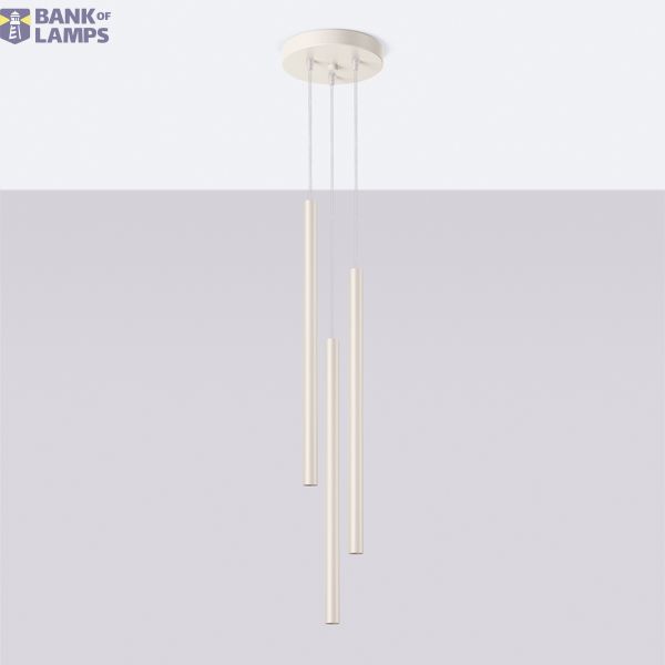 HANGING LAMP PASTELO 3P BEIGE 3XG9 image 8