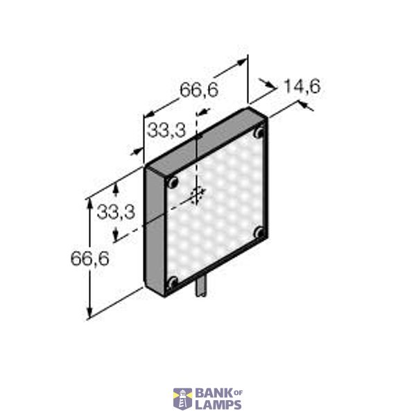 Vision System Area Light   LEDGA62X62W image 1