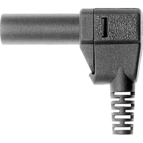 4 mm insulating grommet, solder connection, CAT II, black, 22.2370-21 image 1