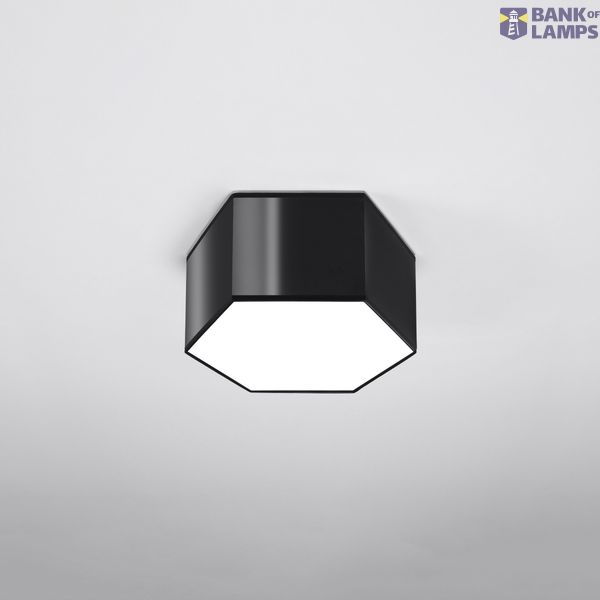 CEILING LAMP SUNDE 15 BLACK E27 2X60W IP20 image 3