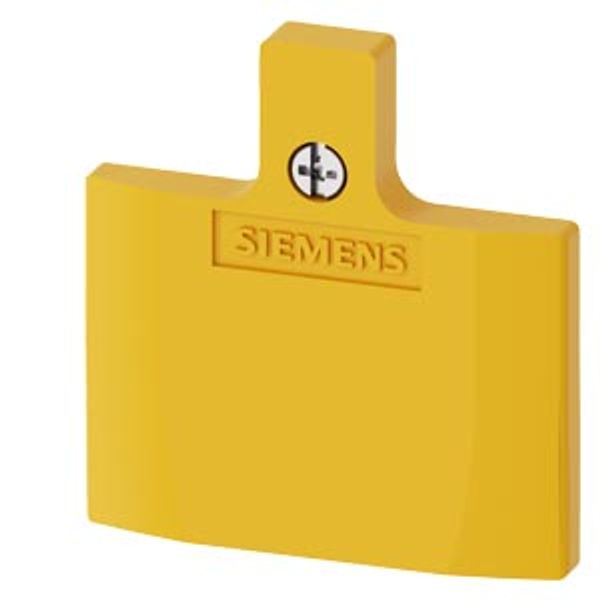 Cover for position switch for plastic enclosure 50 mm, yellow image 1