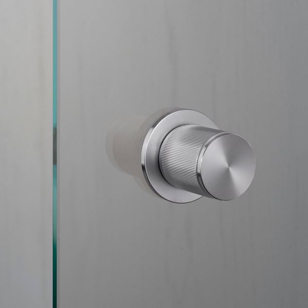 DOOR KNOB / FIXED / SINGLE-SIDED / LINEAR / STEEL image 1