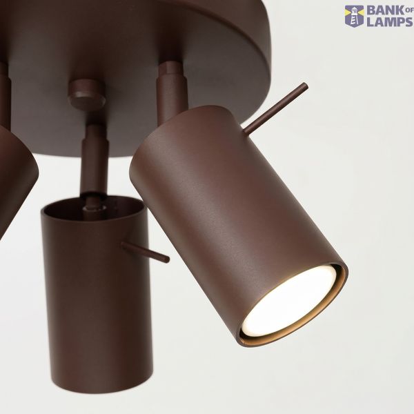 Ceiling lamp RING 3P brown image 4