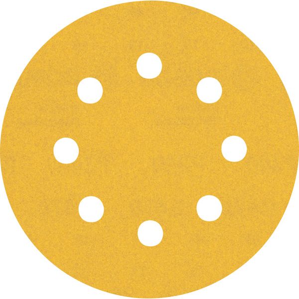 EXPERT C47 Sandpaper with 8 holes for Random Orbital Sanders 115 mm, G 24 5-pc image 1
