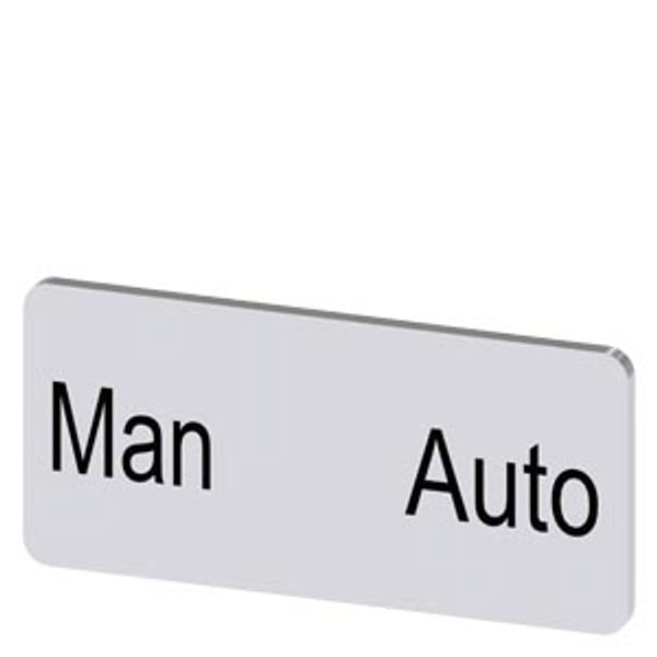 Labeling plate 12.5 x 27 mm, silver-colored label, labeling: MAN Auto image 1