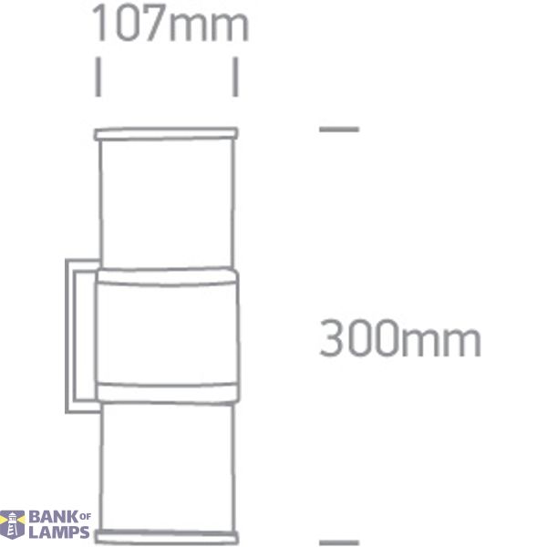 ANTHRACITE WALL BRACKET 2xE27 20w image 3