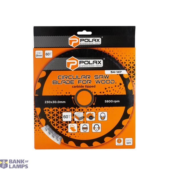 Circular saw blade for wood, carbide tipped 230x30.0/25,4, 60Т image 2