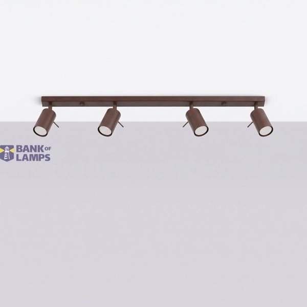 Ceiling lamp RING 4L brown image 3