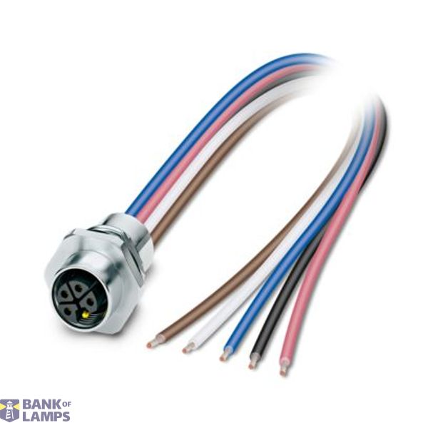 SACC-E-M12FSL-4FE-M16XL/0,5-US - Device connector front mounting image 1