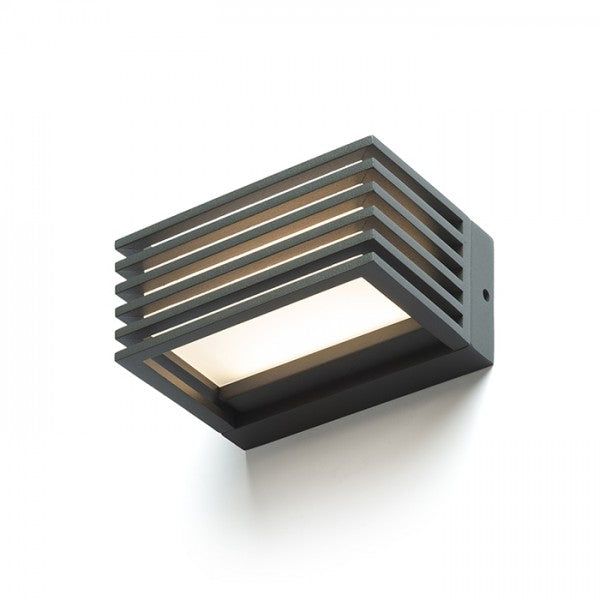 CLAIRE 14 wall anthracite grey frosted acrylic 230V LED 6W IP54 3000K image 1