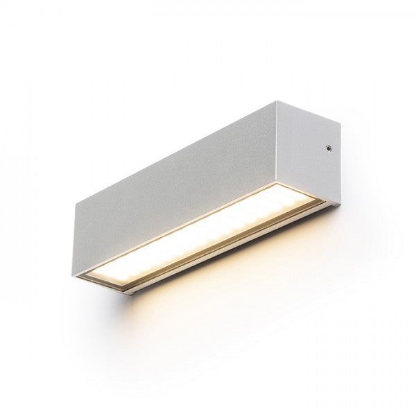 CAMARGUE wall silver grey satinated glass 230V LED 6W IP65 3000K image 1