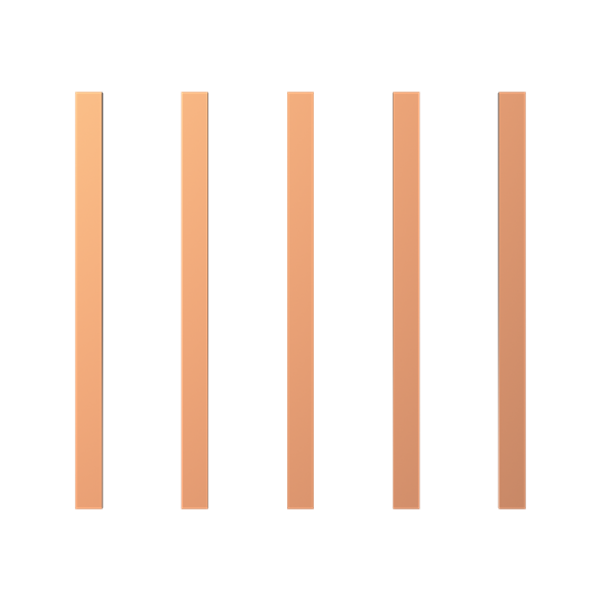VC33VT-BF400 flat copper set 400A L=315MM consisting of 5x20x10 image 1