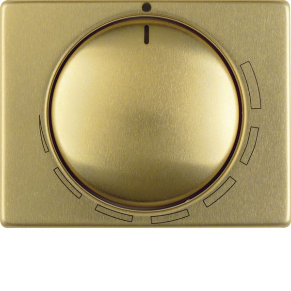 Cover. + rotary knob for speed controller, berker Arsys, aluminum (gold) image 1