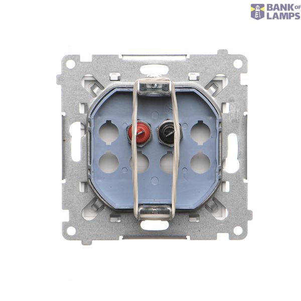 Double socket outlet with Schuko earthing, Silver matt, metalic, 16A image 1