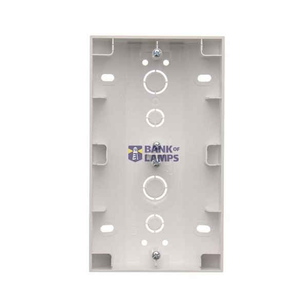 Double computer socket RJ45 cat. 6 with anti-dust cover, (module), white image 1