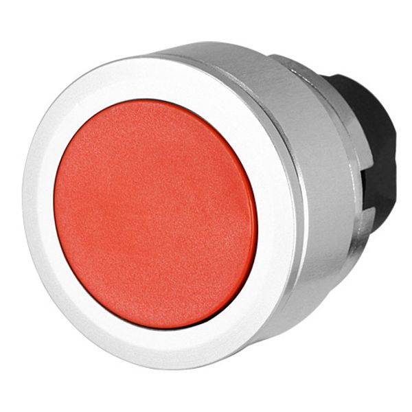 Push-button, flush-mount,  maintained, red image 1