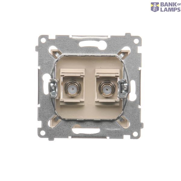 Single button for switches and push buttons, matt aluminum image 1