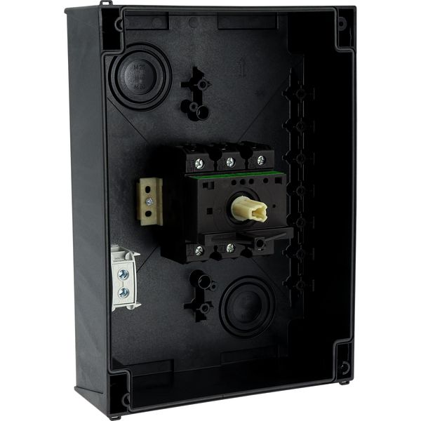 P3-100/I5/SVB-SW Main switch, P3, 100 A, surface mounting, 3 pole, STOP function, With black rotary handle and locking ring, Lockable in the 0 (Off) position image 61