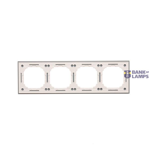 Double 2-pole switch, (module), 16AX, Screw, Gold matt, metalic image 1