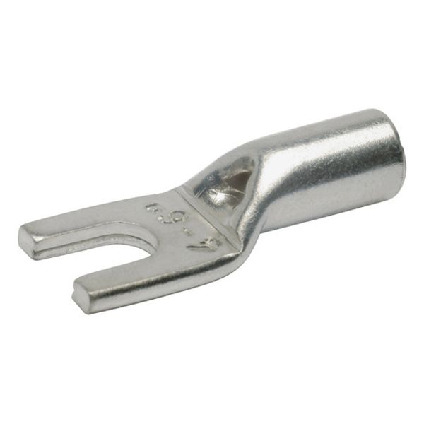 Uninsulated tube cable lug, 2.5 mm², AWG 14, 4.3 mm, M4, metal, 93C4 image 1