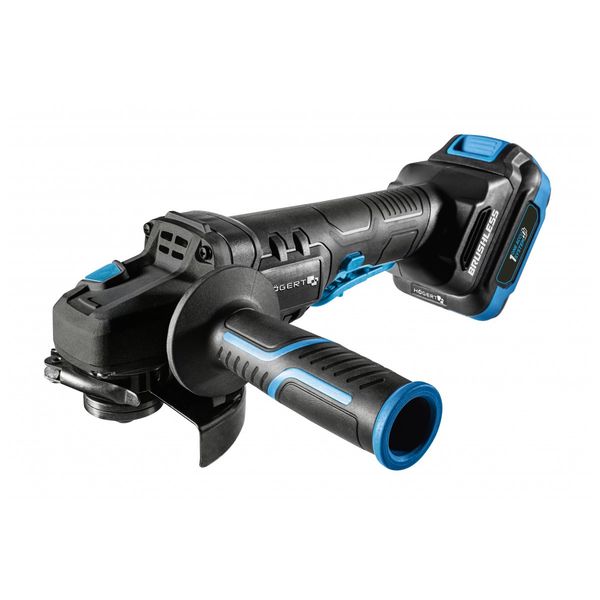 CORDLESS BRUSHLESS ANGEL GRINDER 125 MM 18V WITH PADDLE SWITCH + 2xBATTERY PACK 4.0 18V + CHARGER 4A 18V + BMC image 1