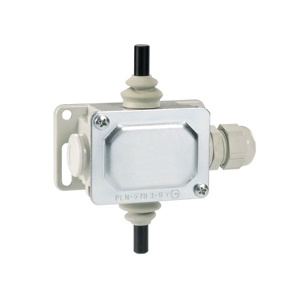 Metal limit switch, PL series, bi-directional. Rod plunger. Contacts 2NC independent. IP65 image 1