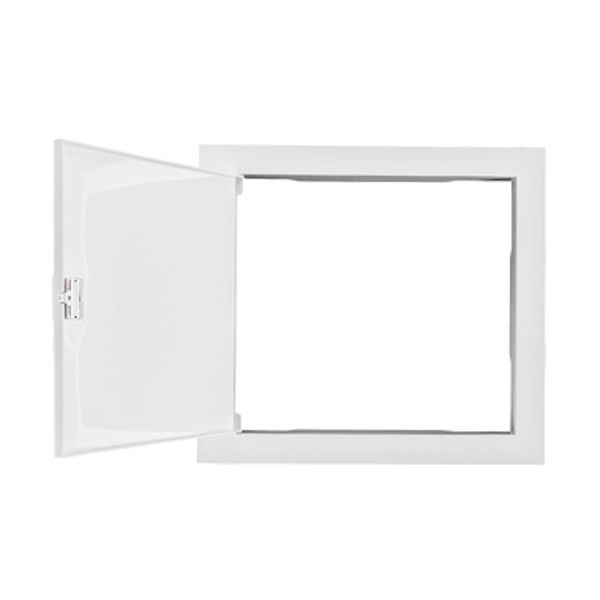 Plastic frame for BK085, 1-row, IP40, white door image 1