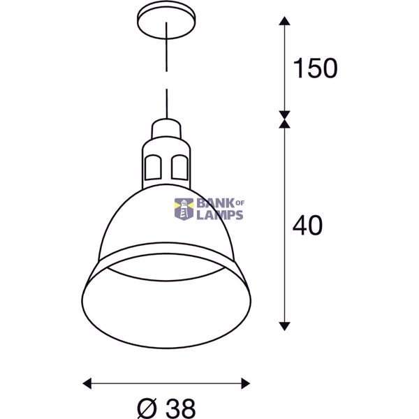 PARA 380 reflector luminaire, white, E27, max. 160W 2 pcs. per pack! image 2