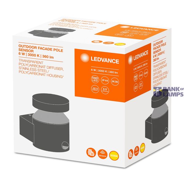 OUTDOOR FACADE POLE 6 W 3000 K IP44 S SST image 2