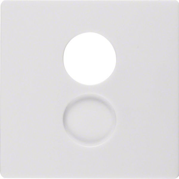 Centre plate for loudspeaker soc. out., Q.1/Q.3, p. white velvety image 3