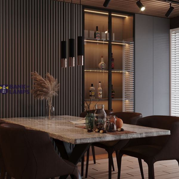 HANGING LAMP LOOPEZ 3L BLACK/COPPER GU10 3X40W IP20 image 3