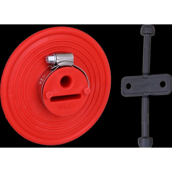 Water-pressure-tight sealing collar f. image 1