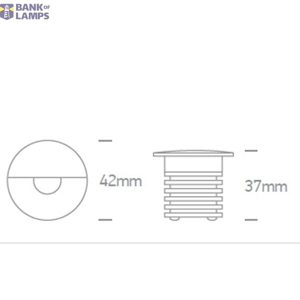 ALUMINIUM WALL/STEP COB 1W WW IP65 350mA image 2