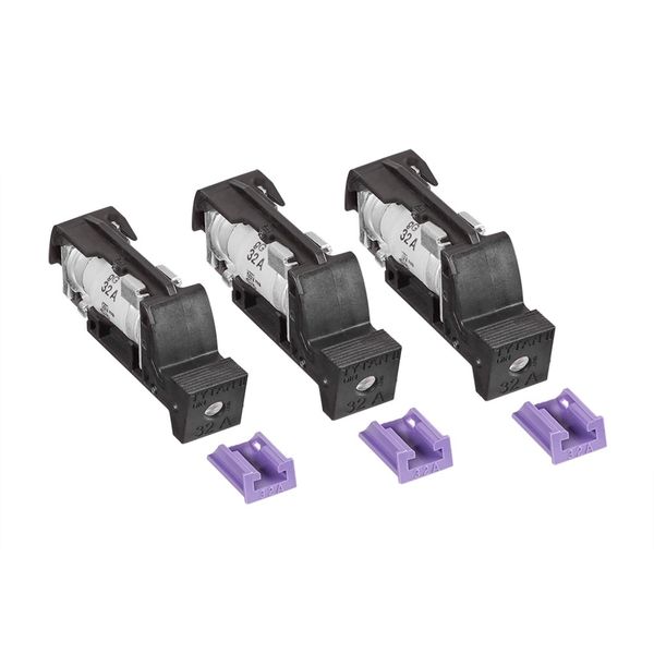 Fuse Plug for TYTAN, 3 x 32A, D02, complete, 24-60VDC image 1