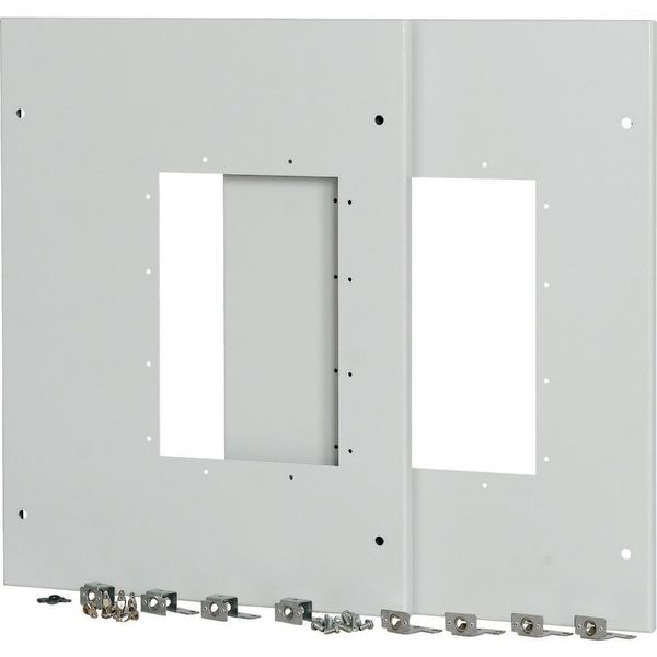XMIX16W1002C Front cover, 2x IZMX16, withdrawable unit, W=1000mm image 5
