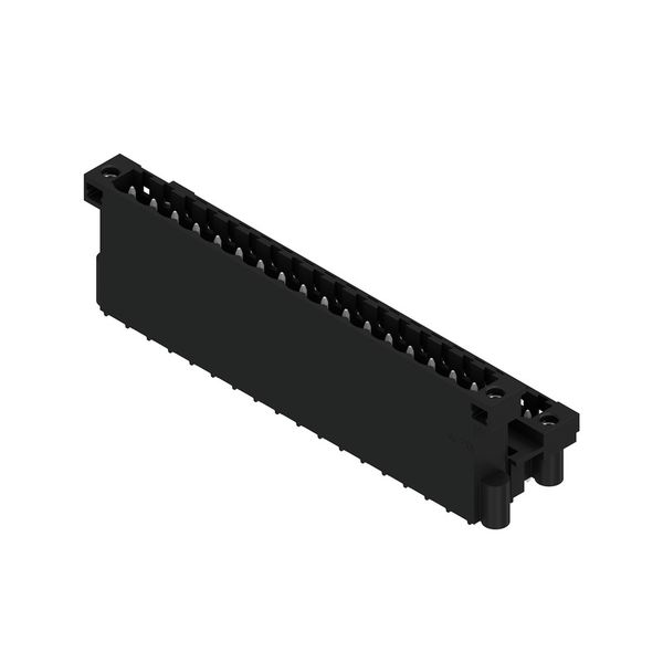 PCB plug-in connector, male header, Flange, THT/THR solder connection, 5.00 mm, Number of poles: 34, 180°, Solder pin length (l): 3.2 mm, tinned, black, Box image 2