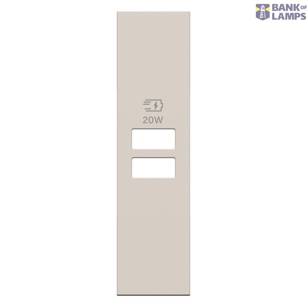 L.NOW - 2USB CHARGER COVER 1M SAND image 1