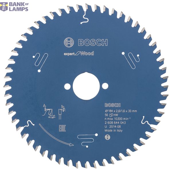 Circular saw blade Expert for Wood 184 x 30 x 2,6 mm, 56 image 1