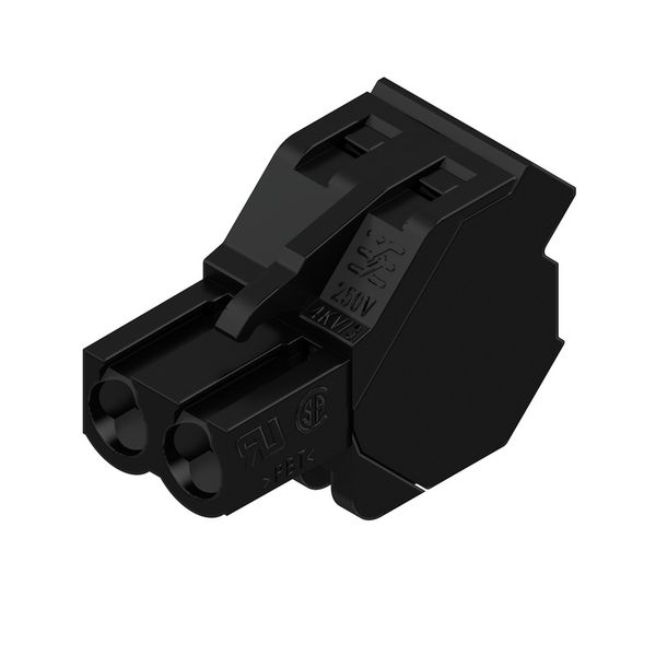 PCB plug-in connector, female plug, 5.08 mm, Number of poles: 2, 225°, Clamping yoke connection, Clamping range, max. : 4 mm², Box image 4