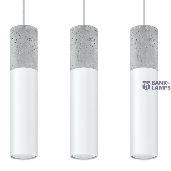 HANGING LAMP BORGIO 3L WHITE GU10 3X40W IP20 image 2