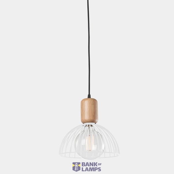 Pendant Contrast ø247mm for Deltatrack E27 60W Light wood image 1