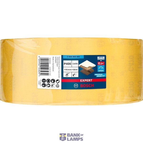 EXPERT C47 Sandpaper Roll for Handsanding 115 mm x 5 m, G 4 image 2