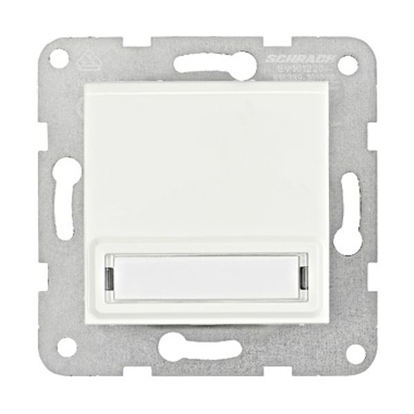 Socket outlet, flap cover, labeling field, cage clamps, w image 1