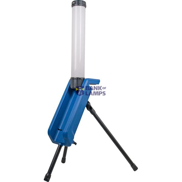 30W battery LED light column 360° "CENTRA" Blue foldable 30W SMD image 1