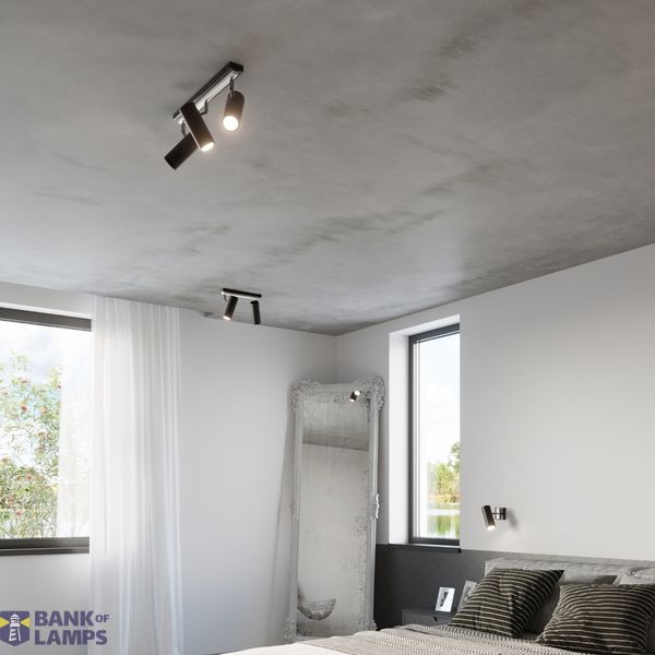 CEILING LAMP DIREZIONE 2 BLACK GU10 2X40W IP20 image 6