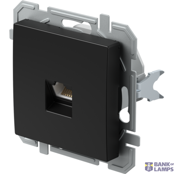 SOCKET CAT6S KS DOUBLE 2x RJ45 8/8 SLIM BK XO 4417218 image 2